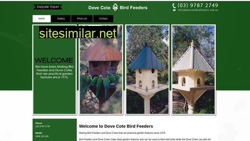Dovecotebirdfeeders similar sites