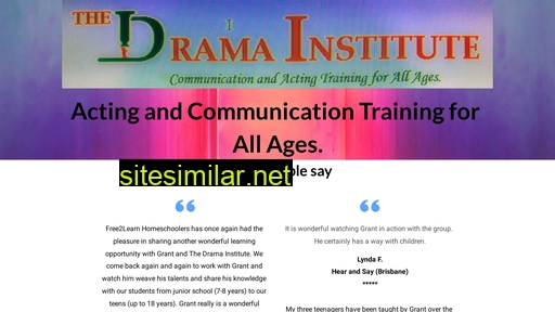 dramainstitute.com.au alternative sites