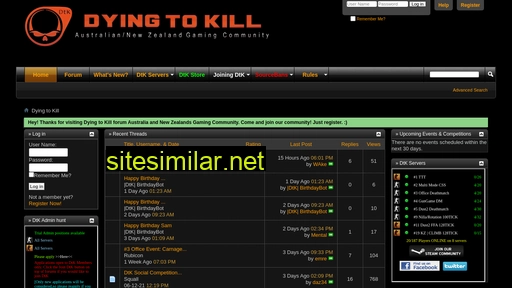 Dying2kill similar sites