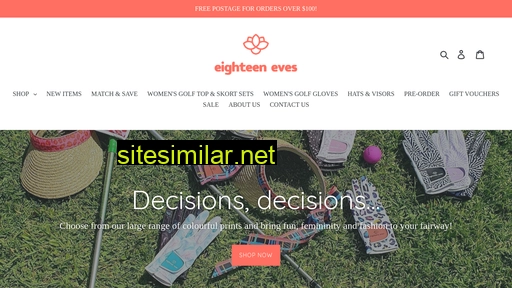 eighteeneves.com.au alternative sites