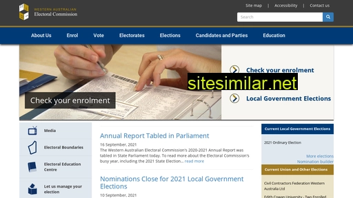elections.wa.gov.au alternative sites