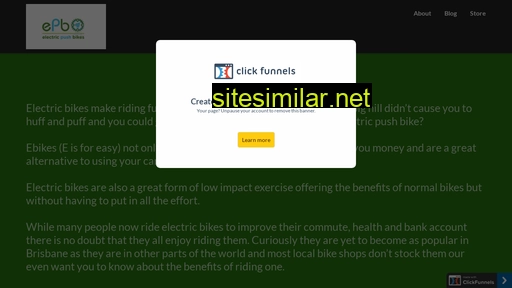 electricpushbikes.com.au alternative sites