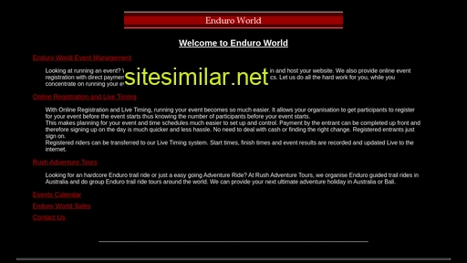 enduroworld.com.au alternative sites