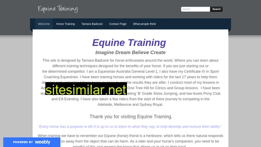 equinetraining.com.au alternative sites