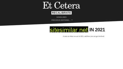 etcetera.org.au alternative sites