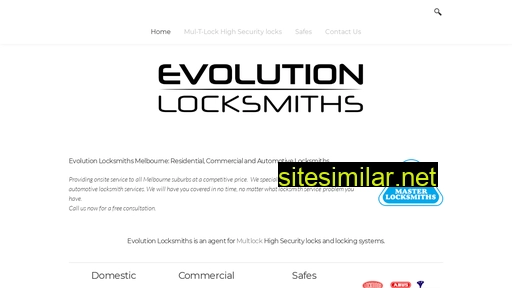 Evolutionlocksmiths similar sites
