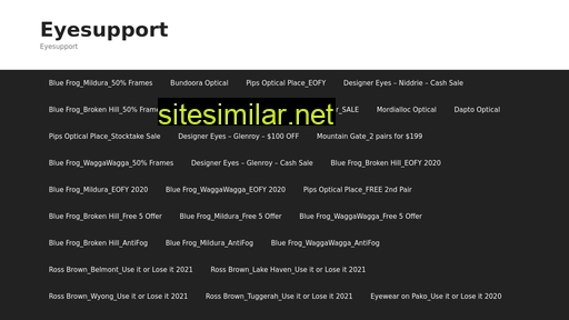 Eyesupport similar sites