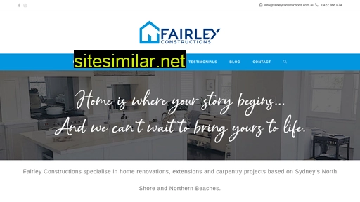fairleyconstructions.com.au alternative sites