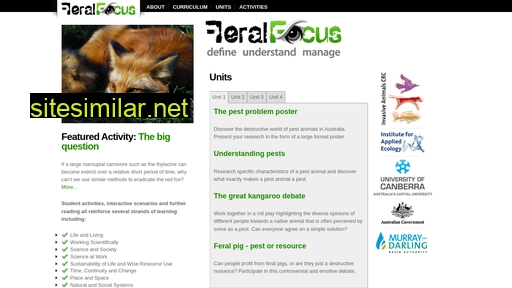 feralfocus.org.au alternative sites