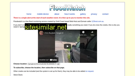 floodwatch.com.au alternative sites