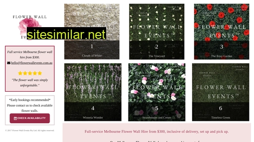 flowerwallevents.com.au alternative sites