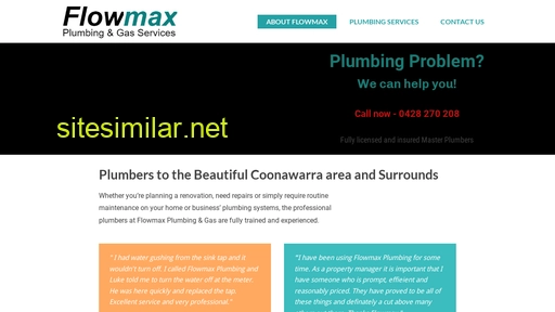 flowmaxplumbing.com.au alternative sites