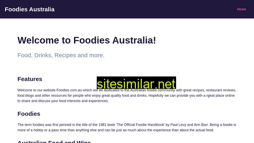 foodies.com.au alternative sites