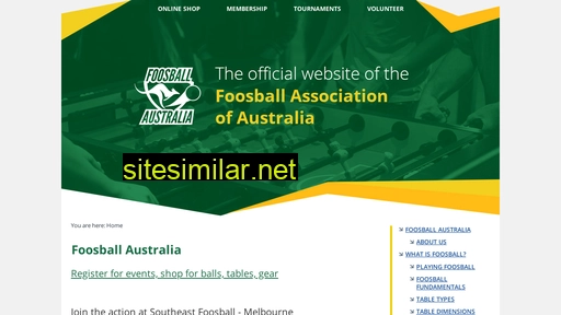 foosballaustralia.com.au alternative sites
