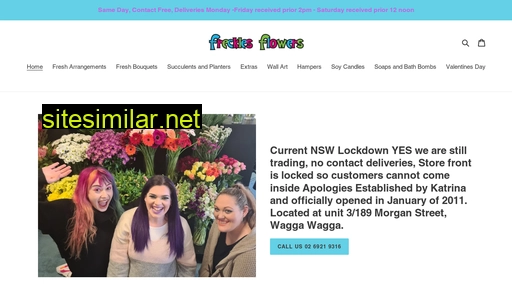frecklesflowers.com.au alternative sites
