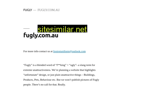 fugly.com.au alternative sites