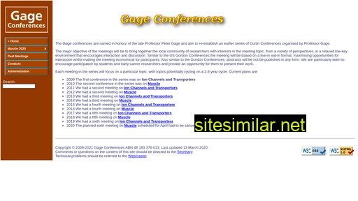 gageconf.org.au alternative sites