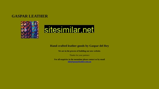 gasparleather.com.au alternative sites