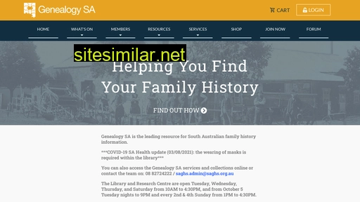 genealogysa.org.au alternative sites