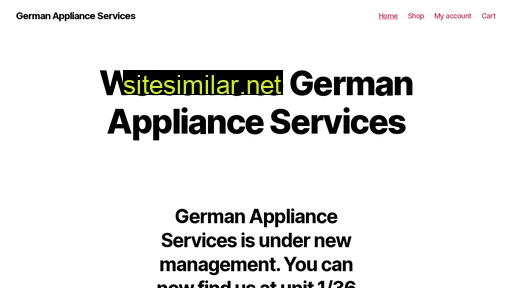 germanappliances.com.au alternative sites
