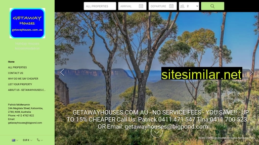 getawayhouses.com.au alternative sites