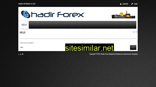 ghadirforex.com.au alternative sites