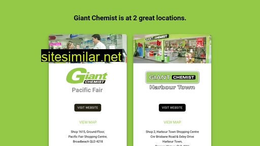 giantchemist.com.au alternative sites