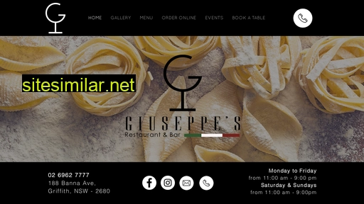 giuseppesrestaurant.com.au alternative sites