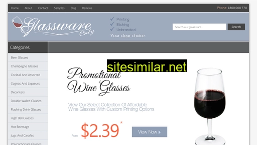 glasswareonly.com.au alternative sites