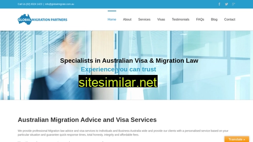 globalmigrate.com.au alternative sites