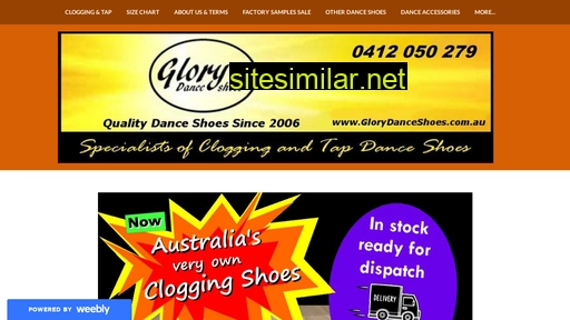 glorydanceshoes.com.au alternative sites