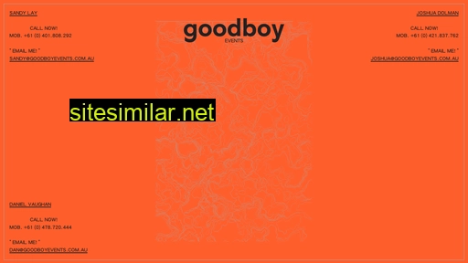 goodboyevents.com.au alternative sites