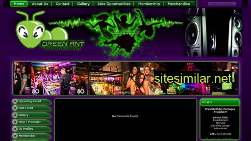 greenantentertainment.com.au alternative sites