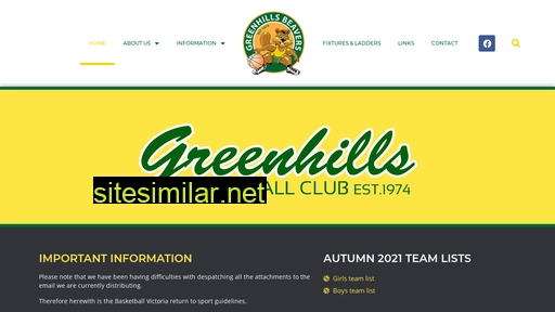 greenhillsbasketball.com.au alternative sites