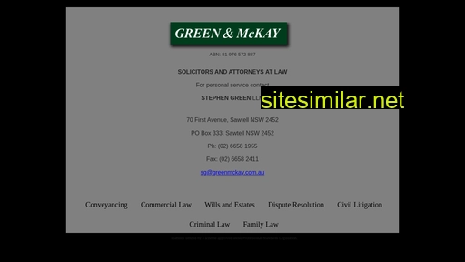 greenmckay.com.au alternative sites