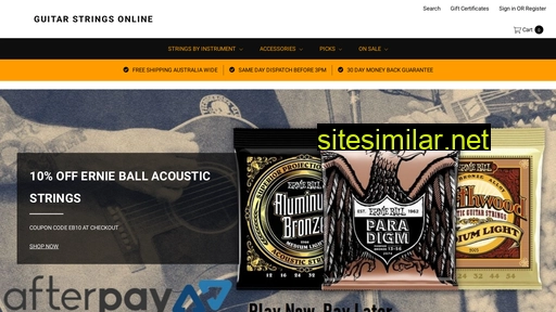 guitarstringsonline.com.au alternative sites