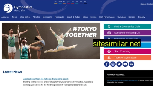 gymnastics.org.au alternative sites