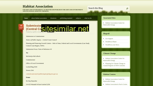 habitatassociation.com.au alternative sites