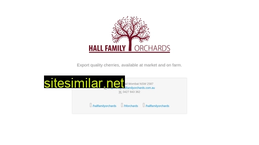 hallfamilyorchards.com.au alternative sites