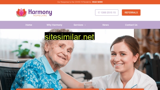 harmonyhomecare.com.au alternative sites