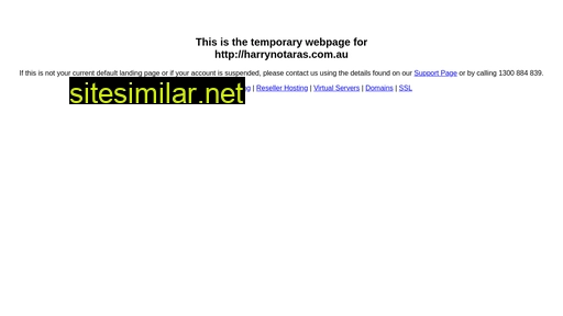 harrynotaras.com.au alternative sites
