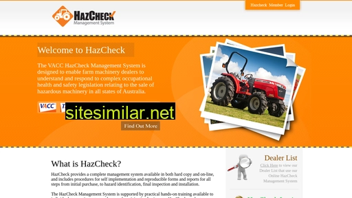 hazcheckonline.com.au alternative sites