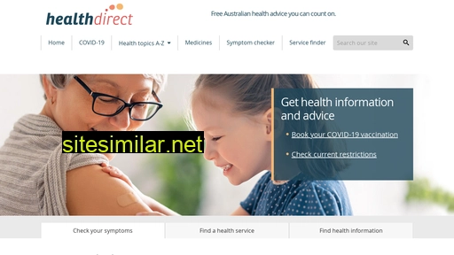 healthdirect.gov.au alternative sites