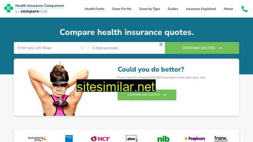 healthinsurancecomparison.com.au alternative sites