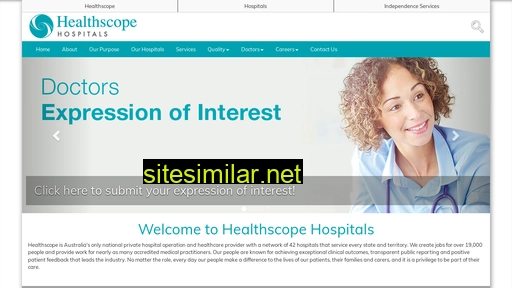 healthscopehospitals.com.au alternative sites