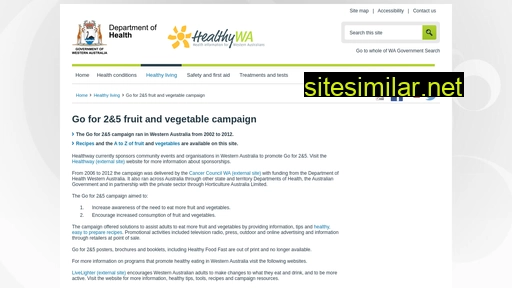 healthywa.wa.gov.au alternative sites