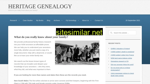 Heritagegenealogy similar sites