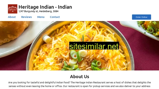 heritageindianrestaurant.com.au alternative sites