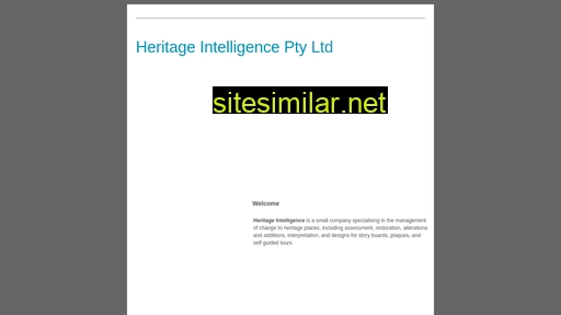 heritageintelligence.com.au alternative sites