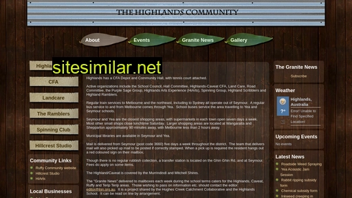 highlands.org.au alternative sites